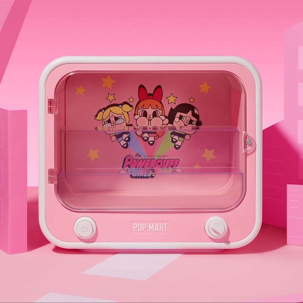 POP MART Pink Powerpuff Girls Display Case